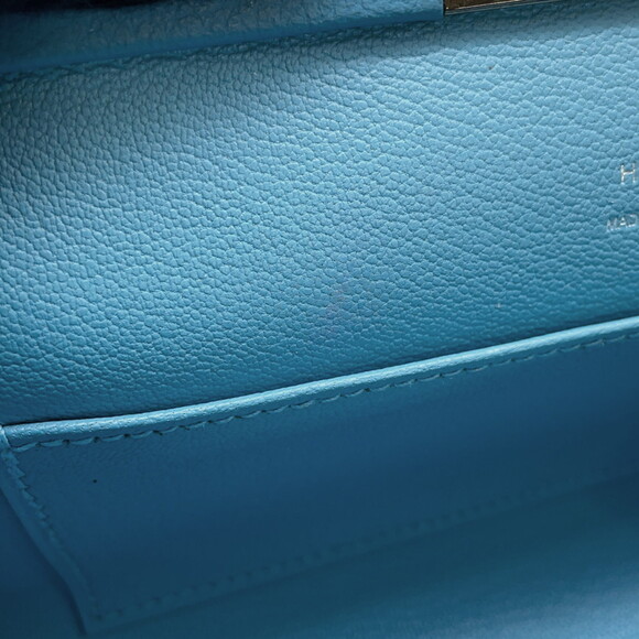 Hermes Hermès Click H 21 Shoulder Bag in Blue Jean/Evergrain with D Stamp - Picture 9 of 15